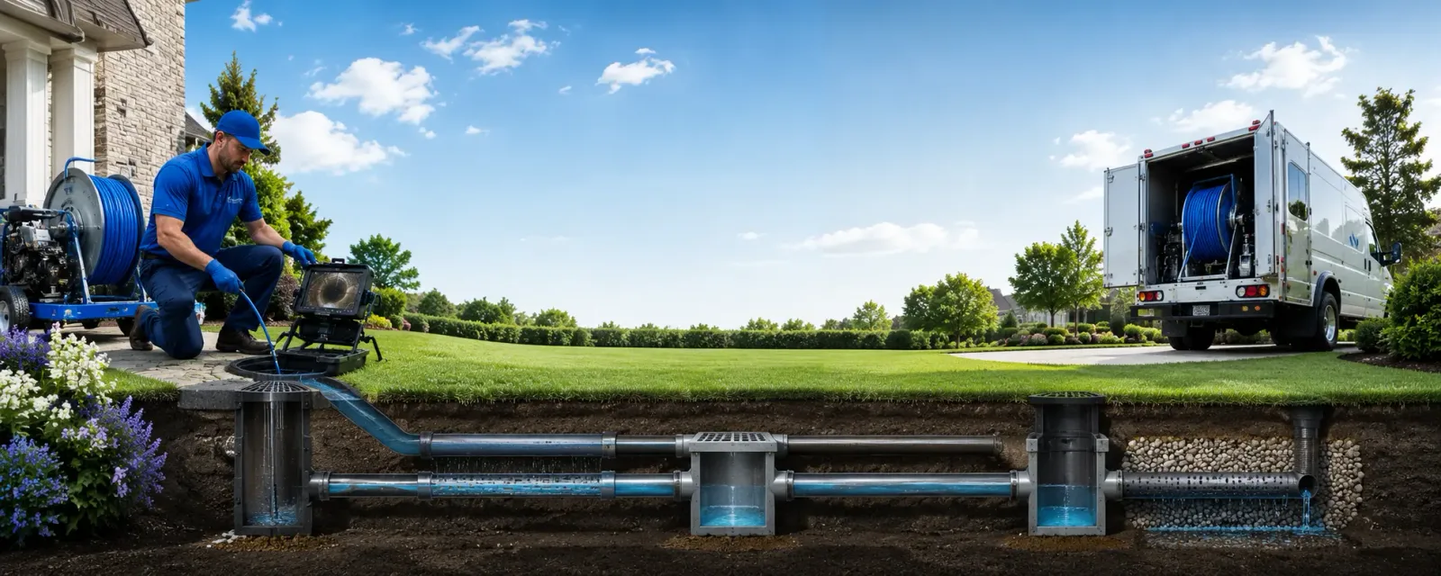 Outdoor drain cleaning information for Brainard, NY